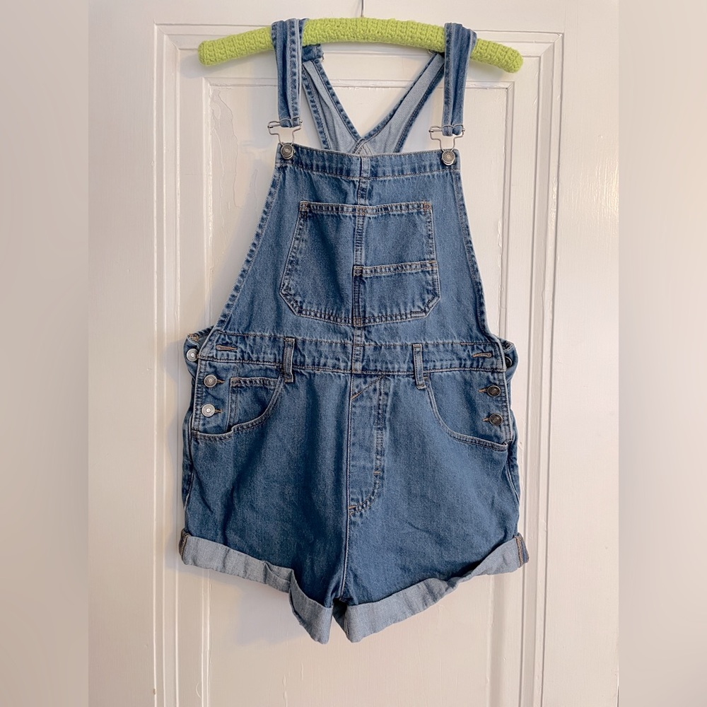 Free People Top rated Ziggy Shortalls denim, excellent condition, Size M